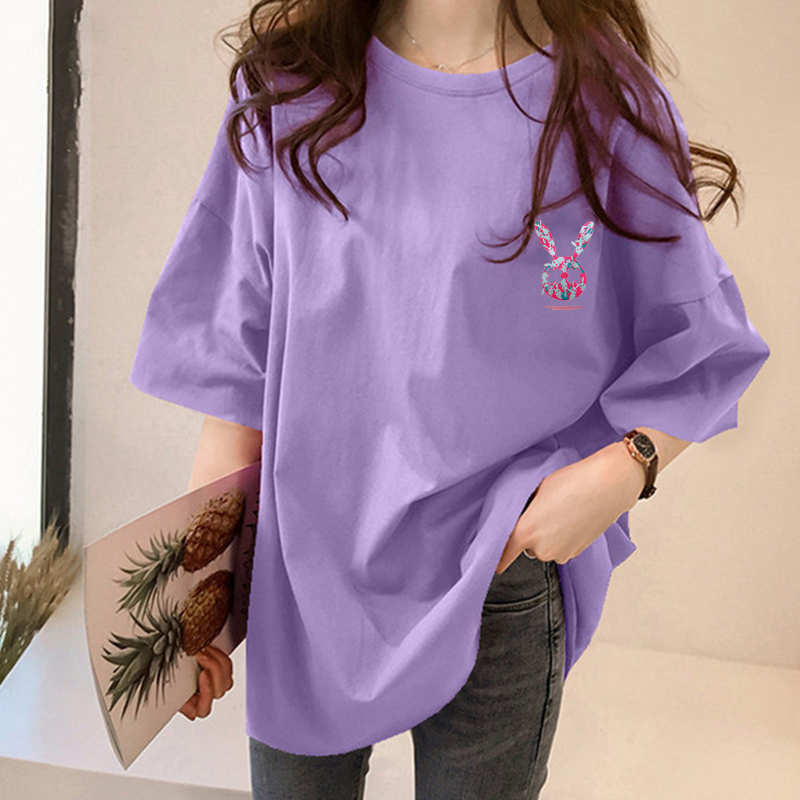 NRVP Áo Thun Tay Ngắn In Hình Hoạt Hình 2021 Size 5XL Cho Nữ