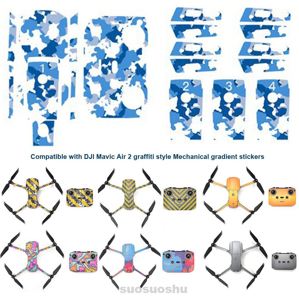 Drone Skin Sticker Reusable Protective Full Cover Graffiti Style Controller Decal For DJI Mavic Air 2 | BigBuy360 - bigbuy360.vn