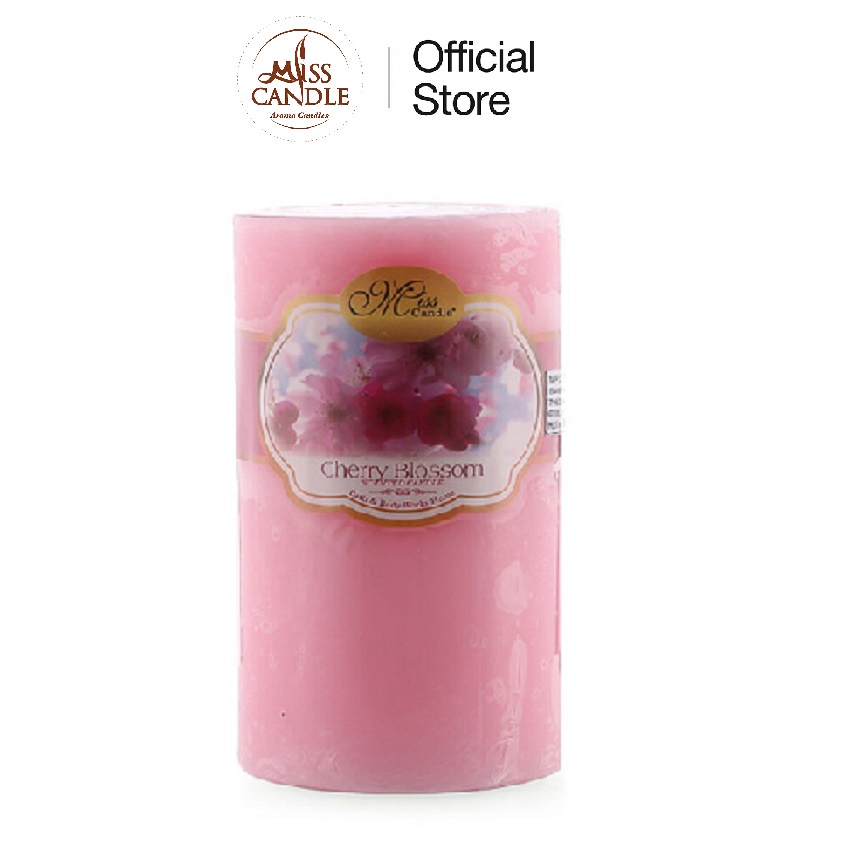 Nến thơm trụ tròn D6H10 Miss Candle MIC0833 6 x 10 cm (Chọn màu)