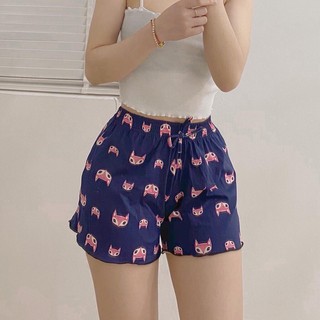 Quần đùi nữ hoa mặc ngủ, Quần short nữ thoáng mát, thấm hồ hôi