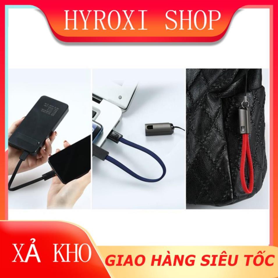 Cáp sạc iPhone Lightning – Type C – Micro USB loại ngắn 20 cm mẫu 2 HYROXISHOP