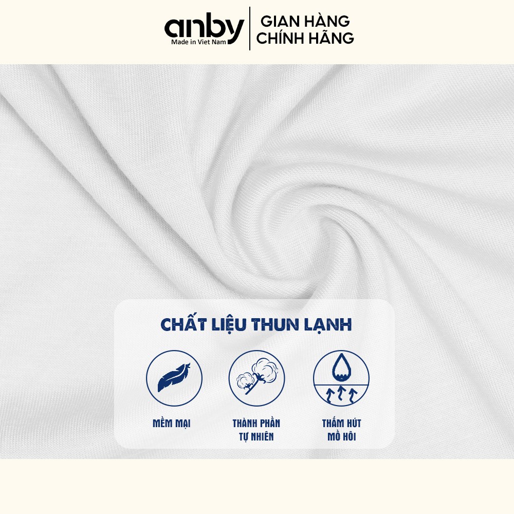 Bộ quần áo trẻ em dài tay thu đông ANBY từ 1 đến 5 tuổi chất cotton thun lạnh thích hợp mặc nhà