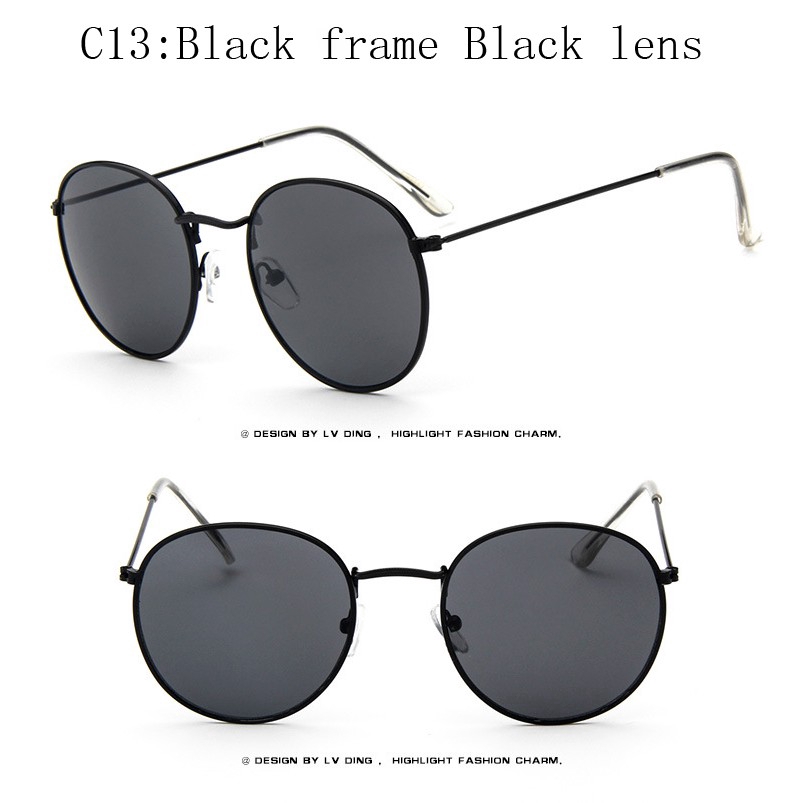 Kính mát tròn gọng kim loại cho nam và nữ Samjune