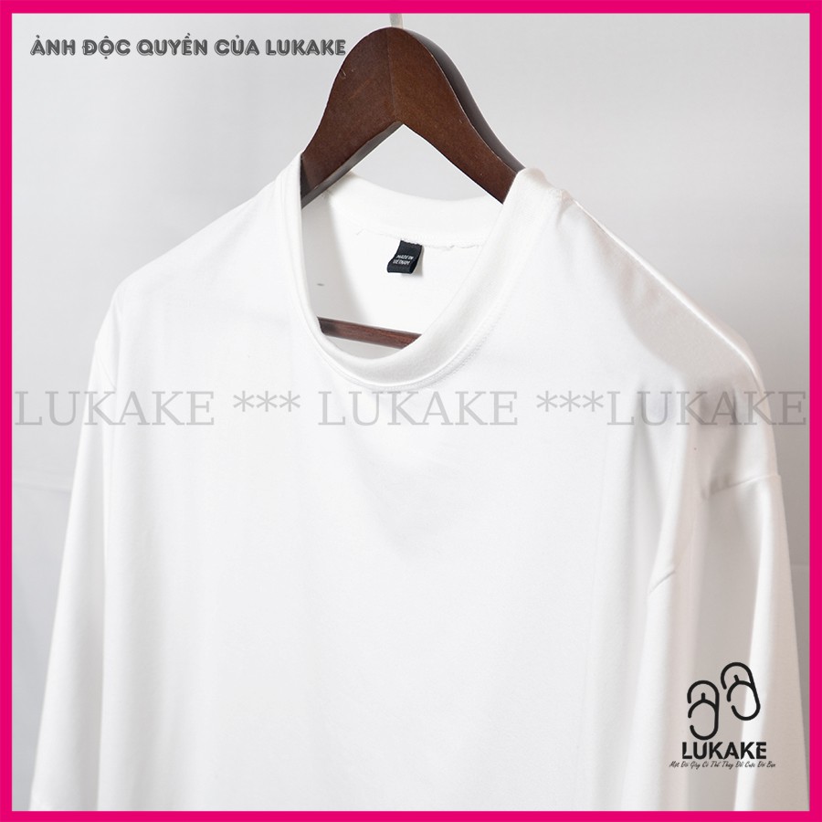 Áo Thun Trơn Tay Lỡ 100 cotton❤️FREESHIP❤️  - Áo Phông Trơn Unisex Over size from rộng LUKAKE