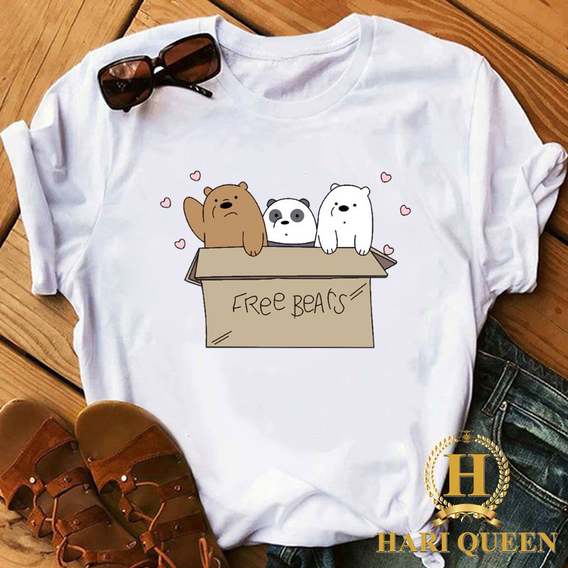 FREE SHIP ĐƠN TỪ 50K Áo phông 3 gấu các hình ngộ nghĩnh HARI0620 1