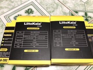 Sạc Liitokala 202 ( các dòng pin 18650 )