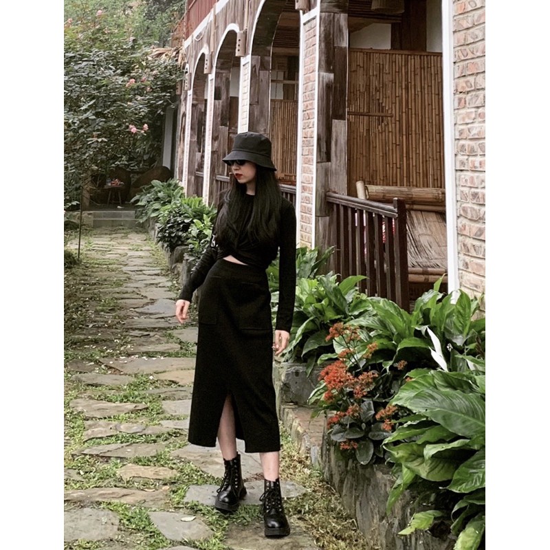 Nón bucket tròn vành trơn phong cách Ulzzang Unisex