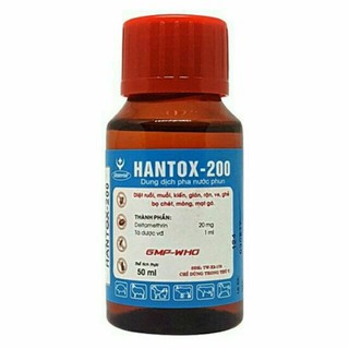 Combo 50 lọ hantox dung dịch pha nước phun xịt - chai 50ml mầu xanh