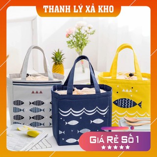 [XẢ KHO] Túi Đựng Cơm Hộp Giữ Nhiệt Dày Dặn Dễ Thương