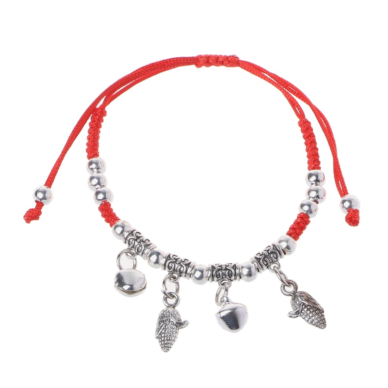 Mary Vòng Tay Dây Đỏ May Mắn Đính Chuông Màu Đỏ May Mắn Cho Học Sinh