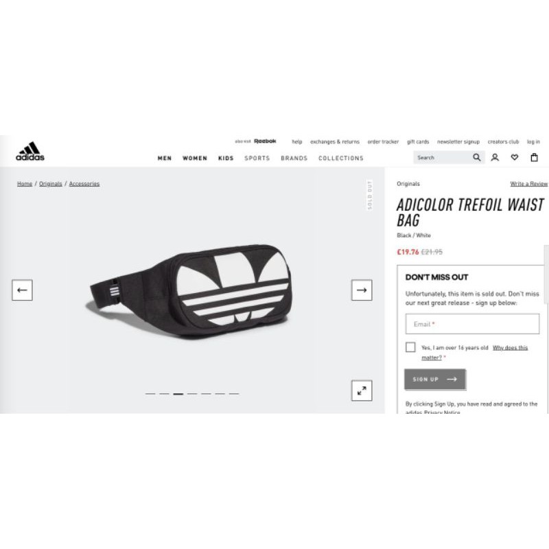 Túi bao tử adidas big logo/ESSETIAL CROSSBODY BIG TREFOIL BAG | BigBuy360 - bigbuy360.vn