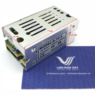 Nguồn tổ ong 5V 2A 70x40x32mm X3H6