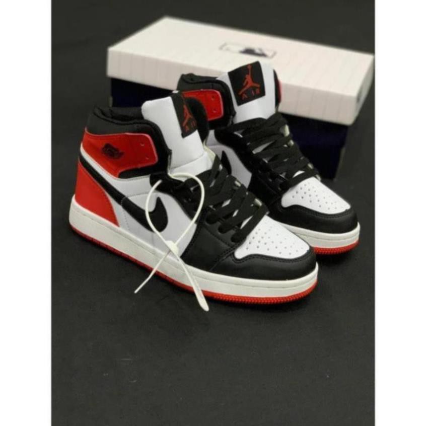 Giày thể thao J0RDAN Đen đỏ cao cổ - Tặng Box/bill | BigBuy360 - bigbuy360.vn