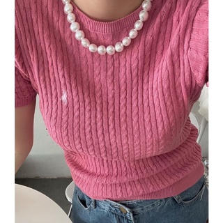 Vòng cổ hạt thô phong cách Hàn Quốc