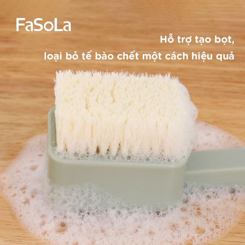 Bàn chải tắm lông mềm cán dài, có thể tháo rời FASOLA FSLJY-354