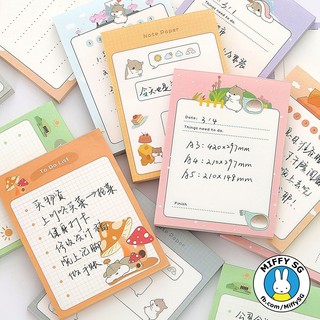 Bộ 50 giấy ghi chú/giấy note HAMSTER NGHỊCH NGỢM