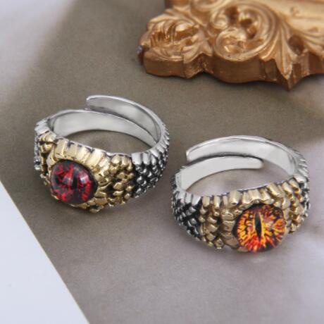 Nhẫn Kim Loại Hình Mắt Đỏ Phong Cách Punk Mới 2022 Làm Quà Tặng Sinh Nhật Cho Nam