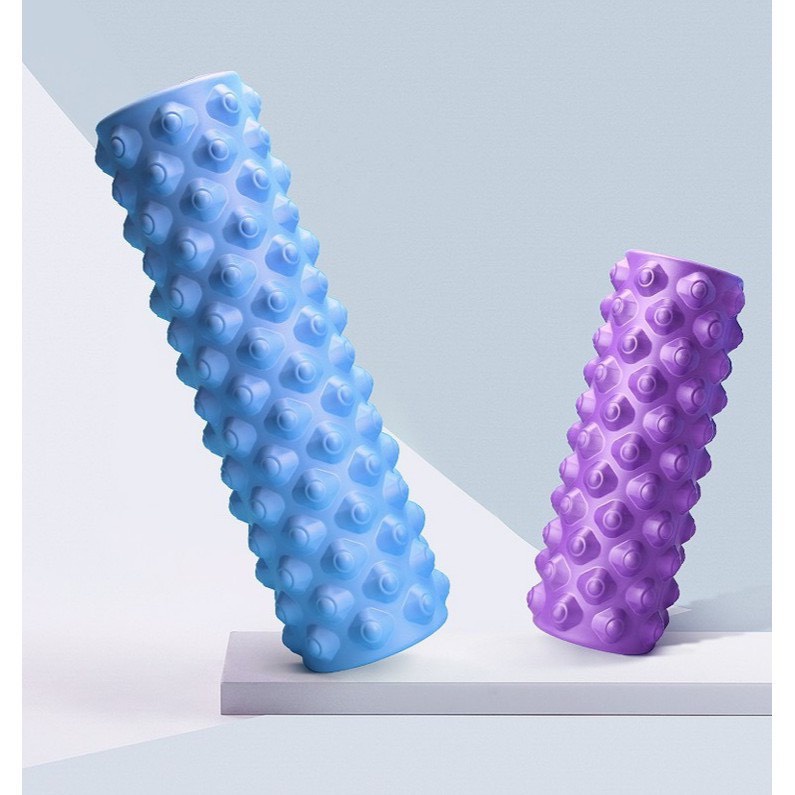 Ống Lăn Yoga Massage Foarm Roller, giãn cơ lưng, cơ thể tại nhà, Ống trụ lăn thể thao bằng xốp roam rollet cao cấp