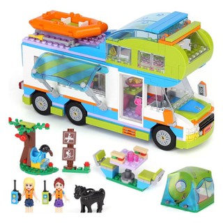 lắp ráp mô hình Lego Friends 41339 Mia's Camper Van lepin 01062 Xếp hình Buổi Cắm Trại Thú Vị Của Mia