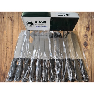 Hộp 12 cây dao kinwi stainless steel kitchen knife cán nhựa đen dài 30cm - no.478