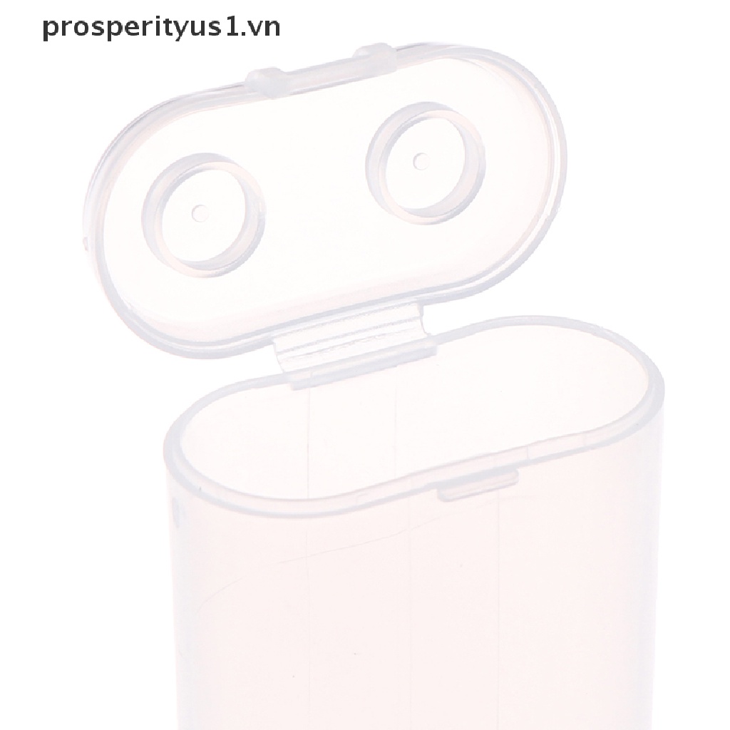 [prosperityus1] Hộp Nhựa Đựng Đồ 2 Phần Chống Nước An Toàn 18650