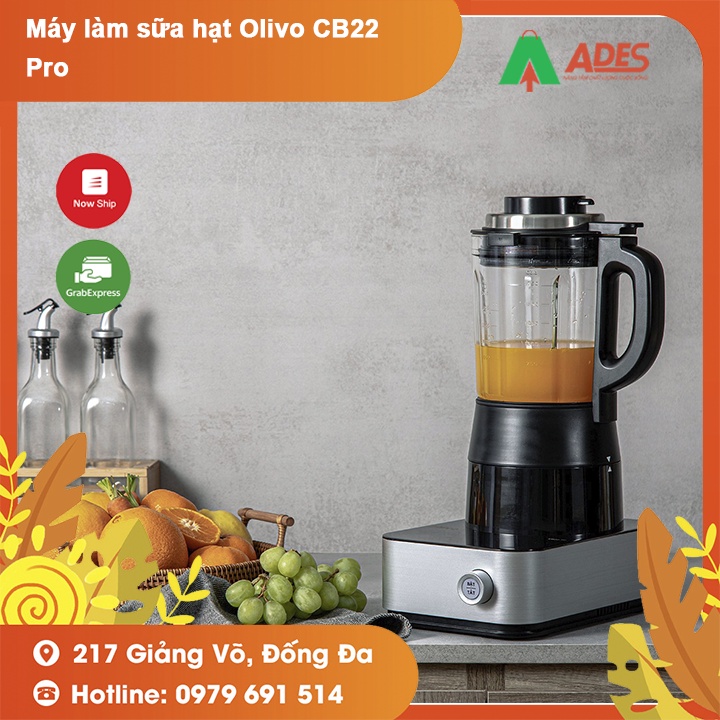 Máy làm sữa hạt Olivo CB22 Pro 1000W - 14 chuơng trình cài đặt sẵn - Bảo hành chính hãng 24 tháng - HOT NEW 2022