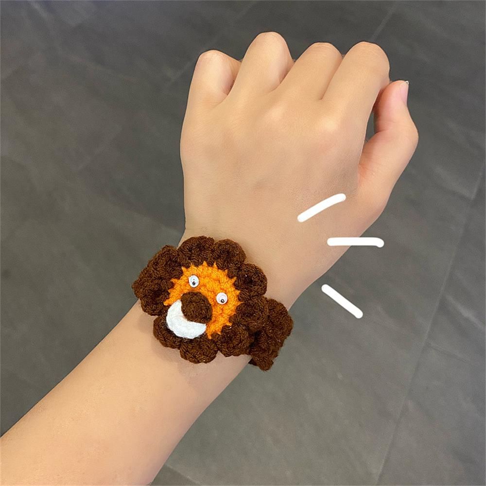 Vòng đeo tay đan len hình động vật đáng yêu sáng tạo thoải mái cho bé gái