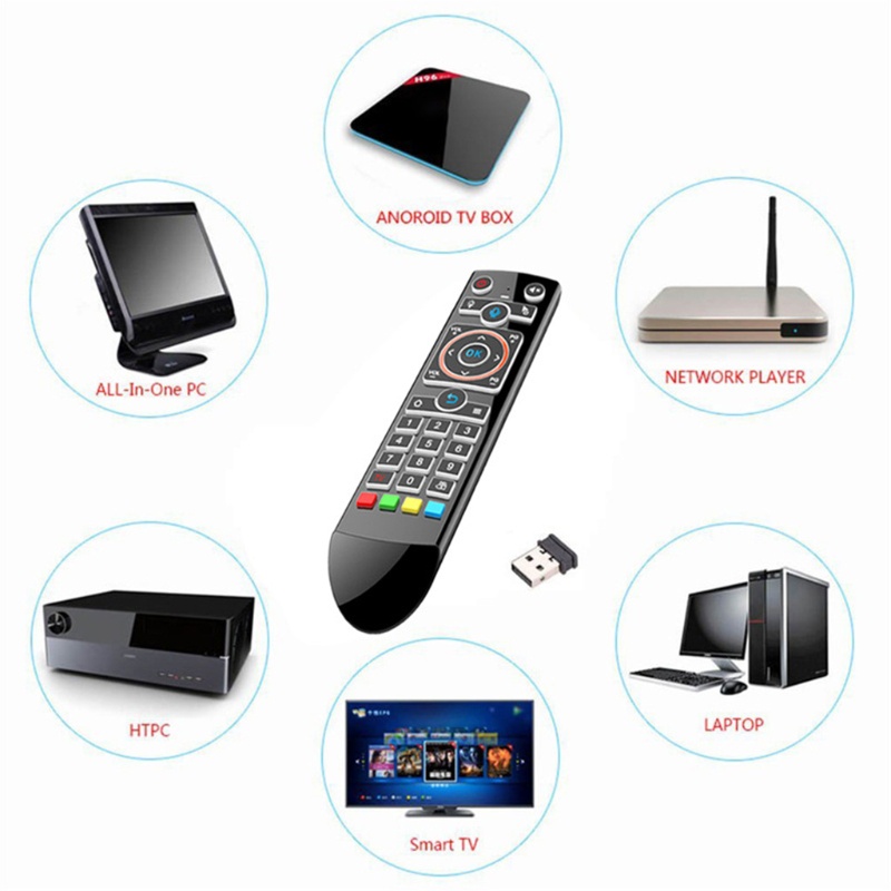 Chuột Không Khí bonj 2 4ghz RF Điều Khiển Bằng Giọng Nói Với 3 Con Quay Hồi Chuyển + Cảm Biến 3 Giai Đoạn Cho Tox1 Android