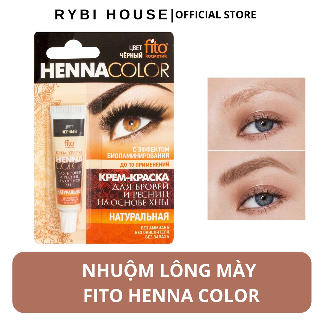 Nhuộm lông mày lông mi thảo dược Fito Henna Color Nga