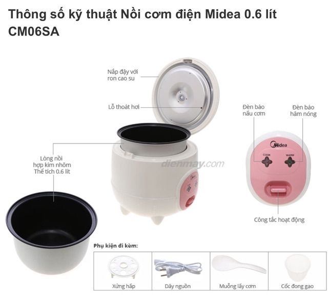 Nồi cơm media 0,6lit (con lợn)