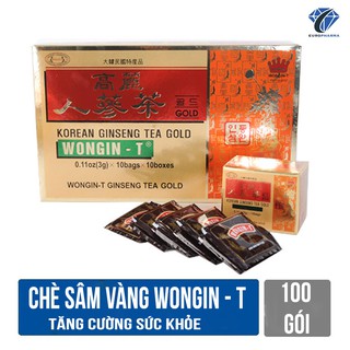 Hộp Chè Sâm Vàng Wongin-T 100 gói