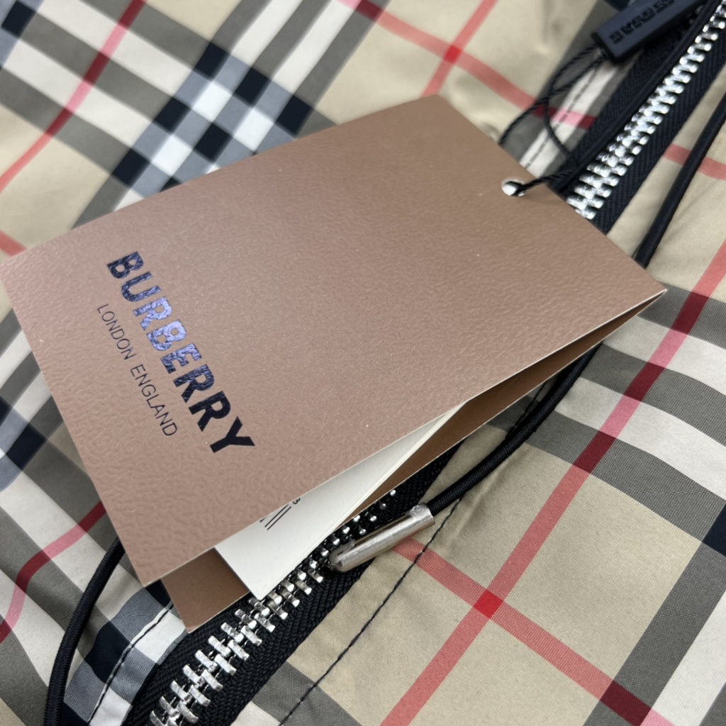 Áo khoác nam hai lớp thời trang cao cấp Burberry BBR họa tiết kẻ sọc cổ điển