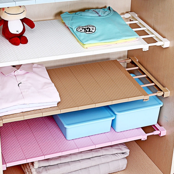 【Thanh toán khi giao hàng】Kệ chia tầng thiết kế tiết kiệm không gian cho tủ quần áo