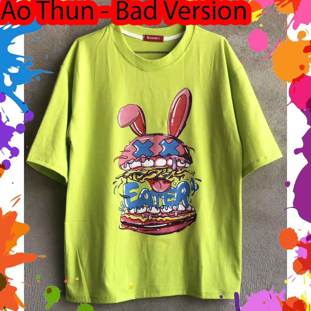 áo thun thỏ xấu unisex tay lỡ