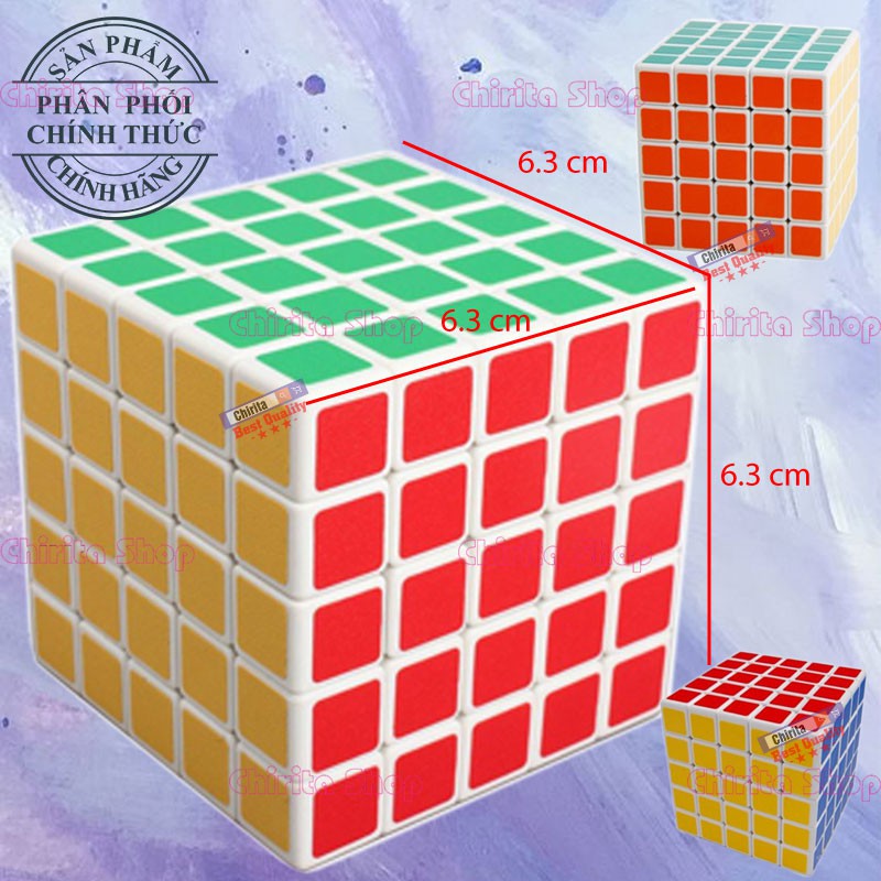 Rubik Magic Cube 5x5 - Rubik Jiehui Toys 5x5x5 Có Viền Trắng Cao cấp