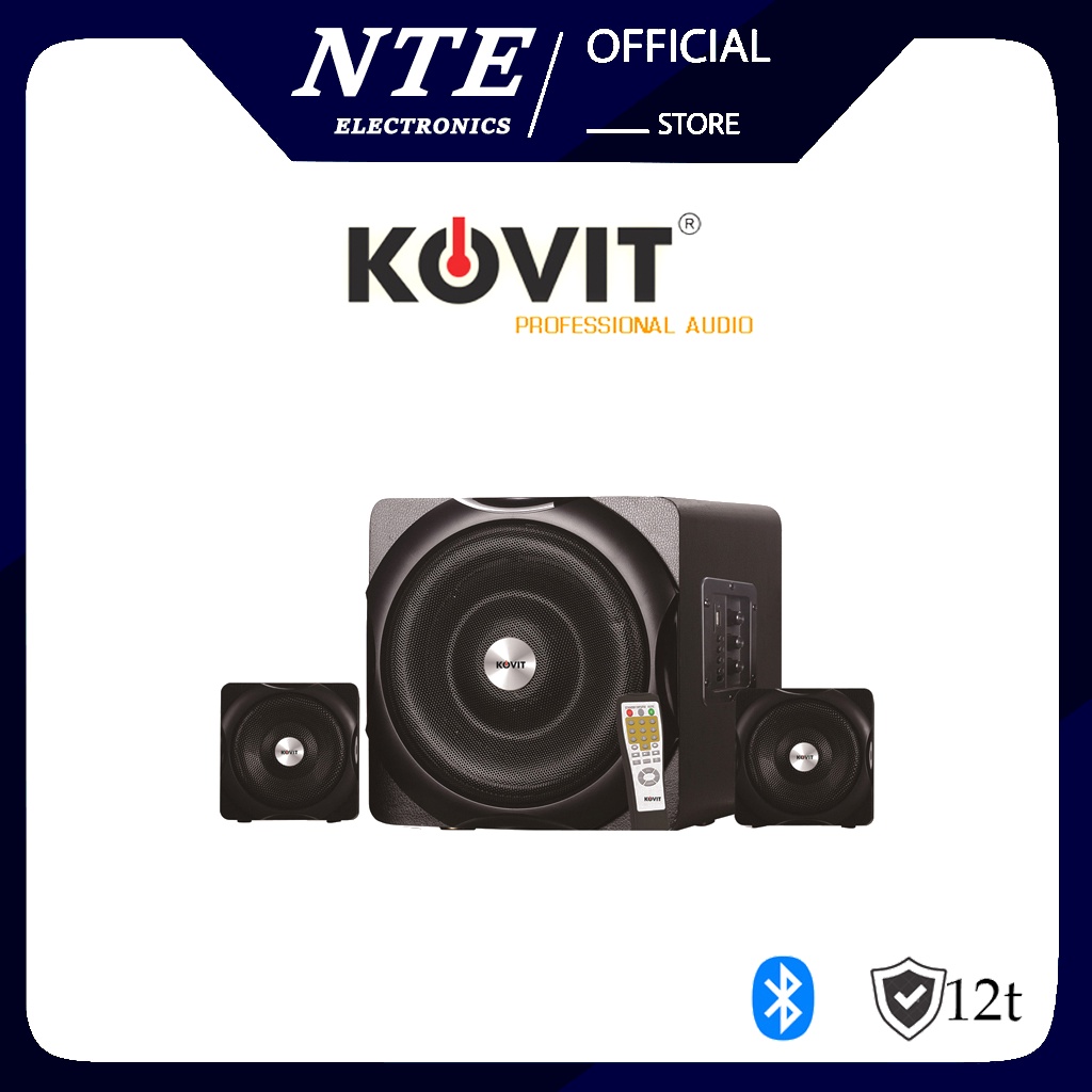 Loa vi tính 2.1 KOVIT KS 60 - Nghe nhạc cực hay, vỏ gỗ, công suất lớn, có kết nối bluetooth