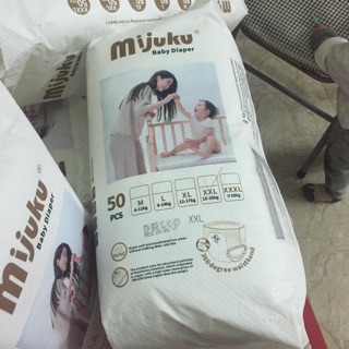 Bỉm quần mijuku xuất nhật cho bé đủ các size m50/l50/xl50/xxl50