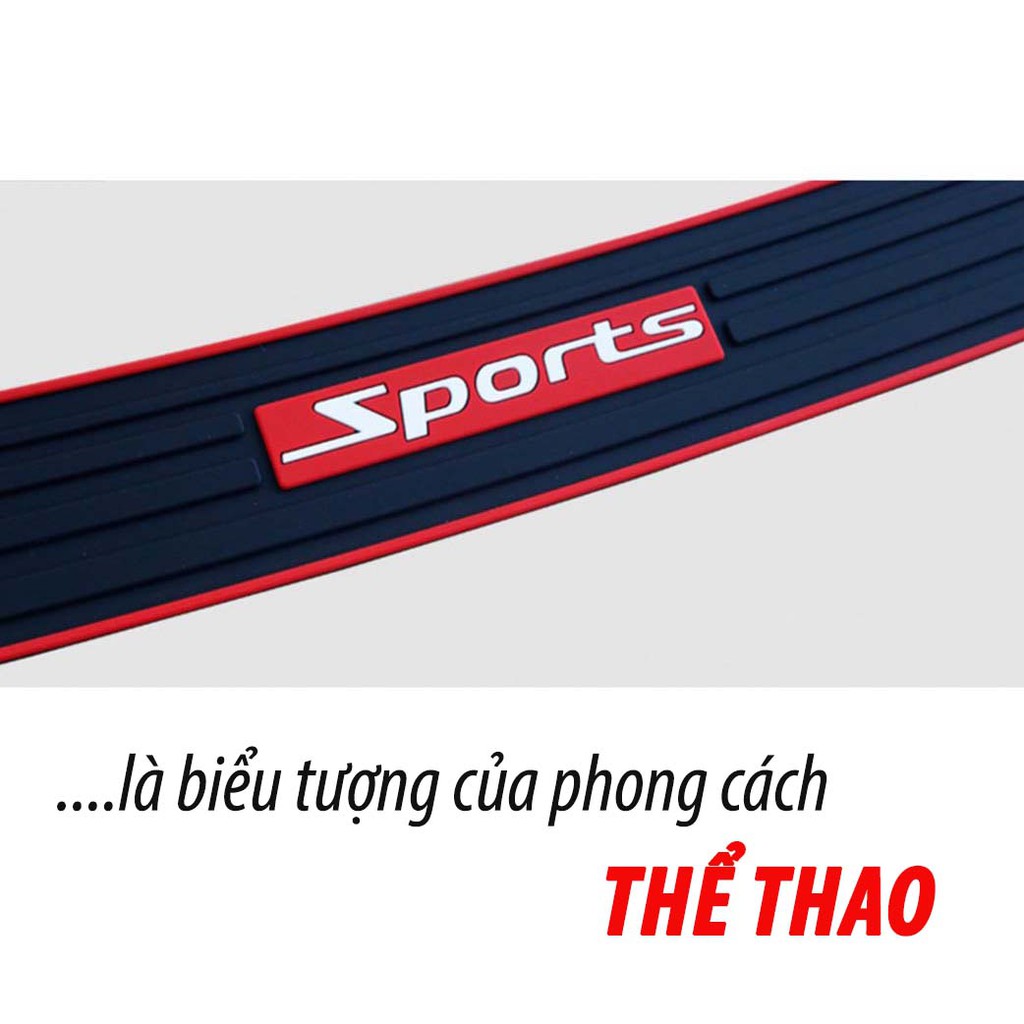 Nẹp Cốp Cao Su Xe Hơi Bảo Vệ Chống Trầy Xước – Mẫu Sports Cá Tính, Nẹp Chống Trầy Cốp Sau Cho Xe Hơi + Quà Tặng Túi Thơm