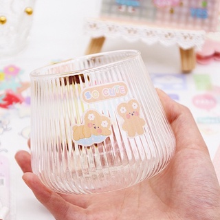 Tập 20 tấm nhãn dán ND52 nhũ mờ họa tiết hoạt blinh blinh dễ thương để trang trí sổ tay, bình nước