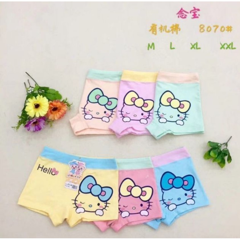 Quần chip đùi hình hello kitty