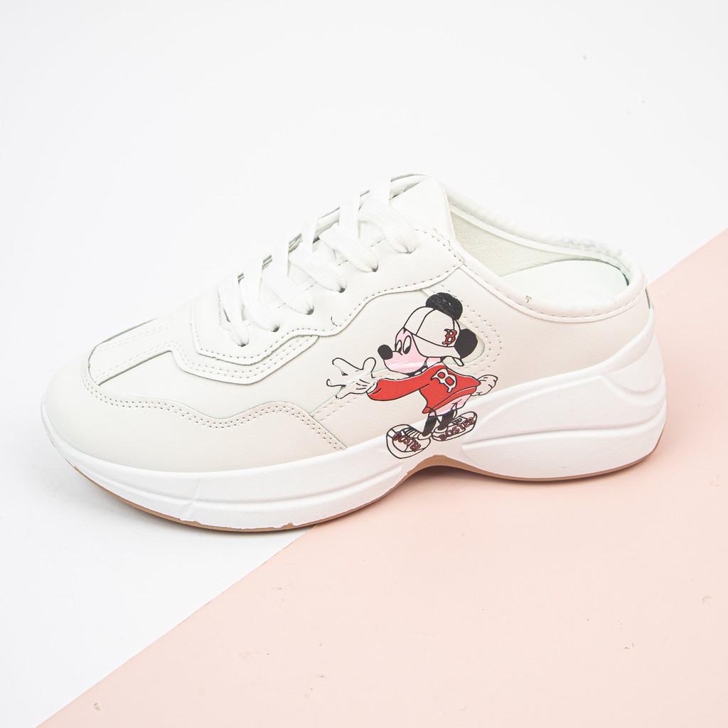 GIÀY SỤC THỂ THAO NỮ MWC - GIÀY SỤC THỂ THAO HỌA TIẾT MICKEY - GIÀY SỤC THỂ THAO DA CAO CẤP ĐỘN ĐẾ NUTT- 0529