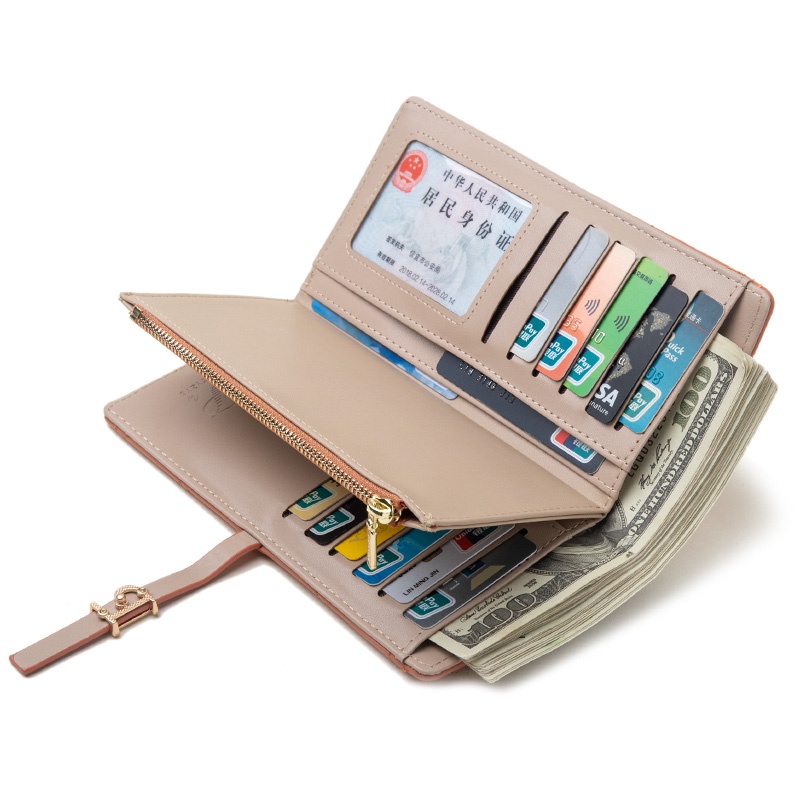 Ví Dài Nhiều Ngăn Đựng Thẻ Đa Năng Thời Trang Dành Cho Nữ