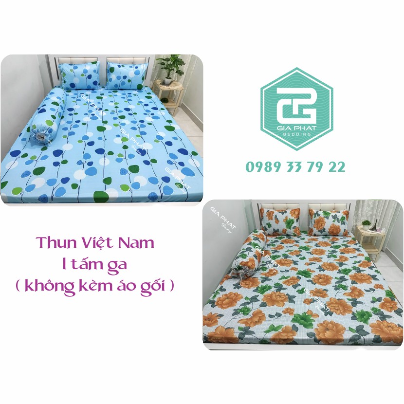 [Link 2_Bông ] Ga giường lẻ thun lạnh việt nam cao cấp ( Không áo gối ,đủ kích thước)