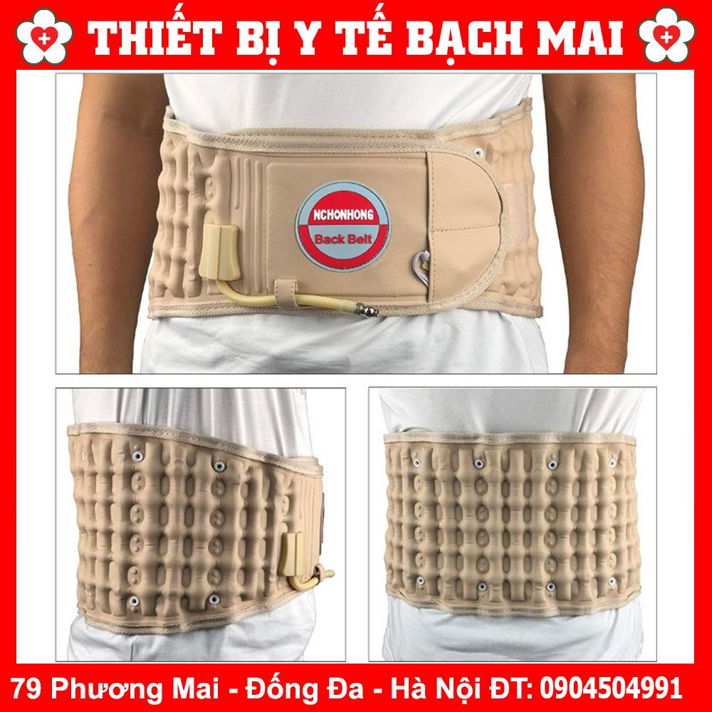Đai Lưng Bơm Hơi Kéo Giãn Cột Sống Tại Nhà, Giảm Căng, Mỏi Cơ Vùng Thắt Lưng