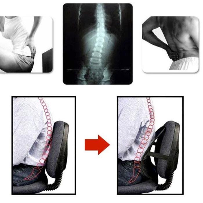 Tấm tựa lưng ghế ô tô thoáng khí, chống nóng | Siêu thoáng khí, thoải mái, giảm đau lưng, phù hợp ghế ô tô, văn phòng