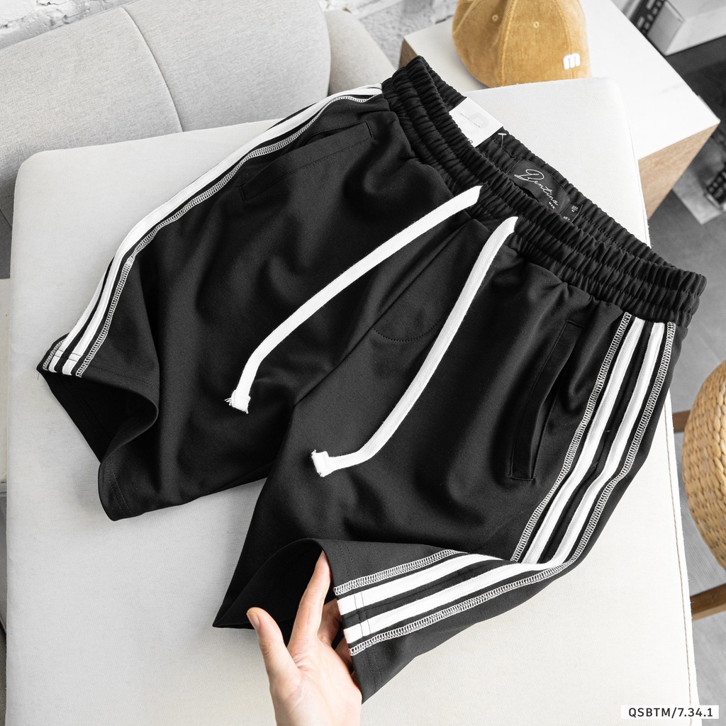 Quần short thời trang Bentino chất liệu cotton nỉ strech 2 da, form slim fit tôn dáng 9398