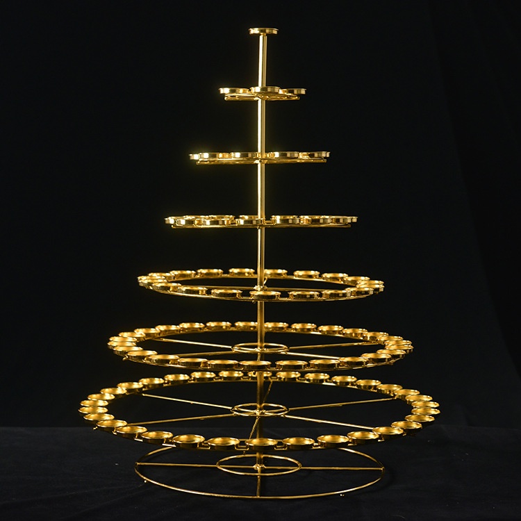 Đèn dược sư 108 ngọn , tháp đế nến 7 tầng  hợp kim ,  đế đèn cúng dường phật.