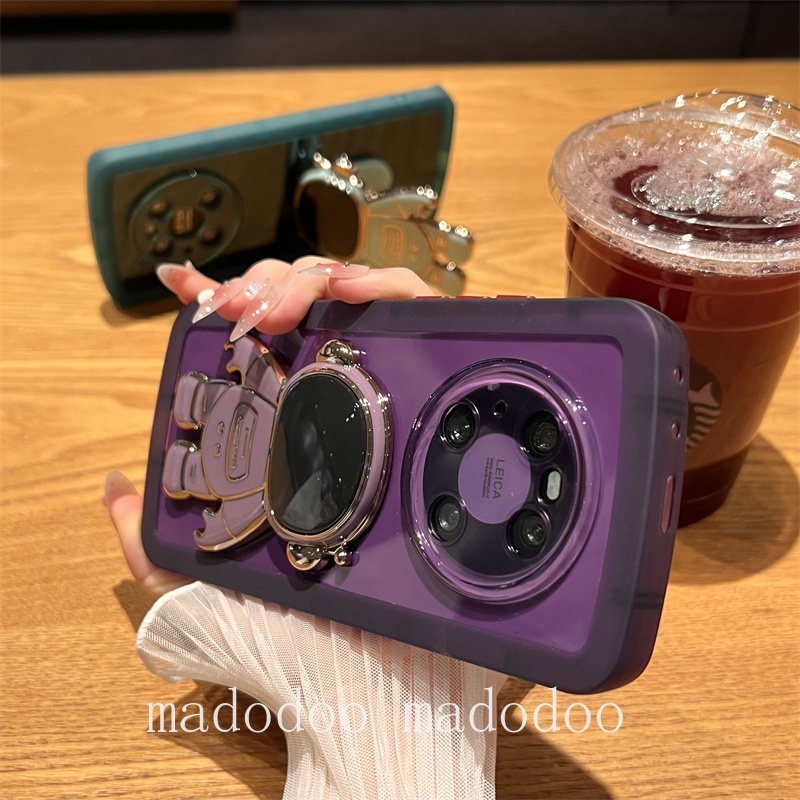 Casing Samsung Galaxy A20S A51 A20 A30 A7 J6 Plus 2018 J7 Pro J2 Prime Multicolor Airbag Clear Soft Phone Case Cute Ins Trend Cool Astronaut Stand Full Fine Hole Back Cover NKS 10