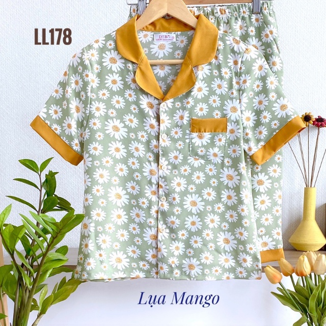 [ẢNH THẬT] Đồ Bộ Nữ Mặc Nhà LUCKY Lửng Pijama Xinh Xắn