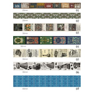 Băng dính Washi tape retro WA014